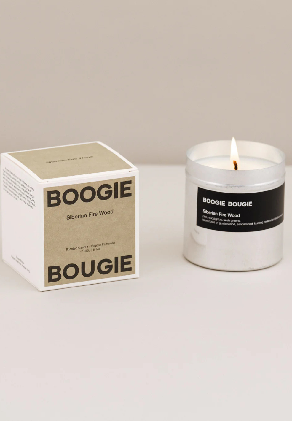 Siberian Fire Wood Scented Candle 250g-Candles- by Boogie Bougie- Verse Amsterdam