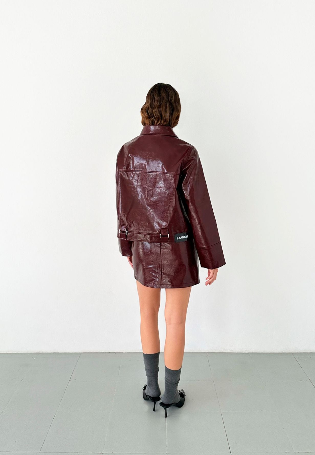 Bruna Plum Jacket-Coats & Jackets- by Laagam- Verse Amsterdam