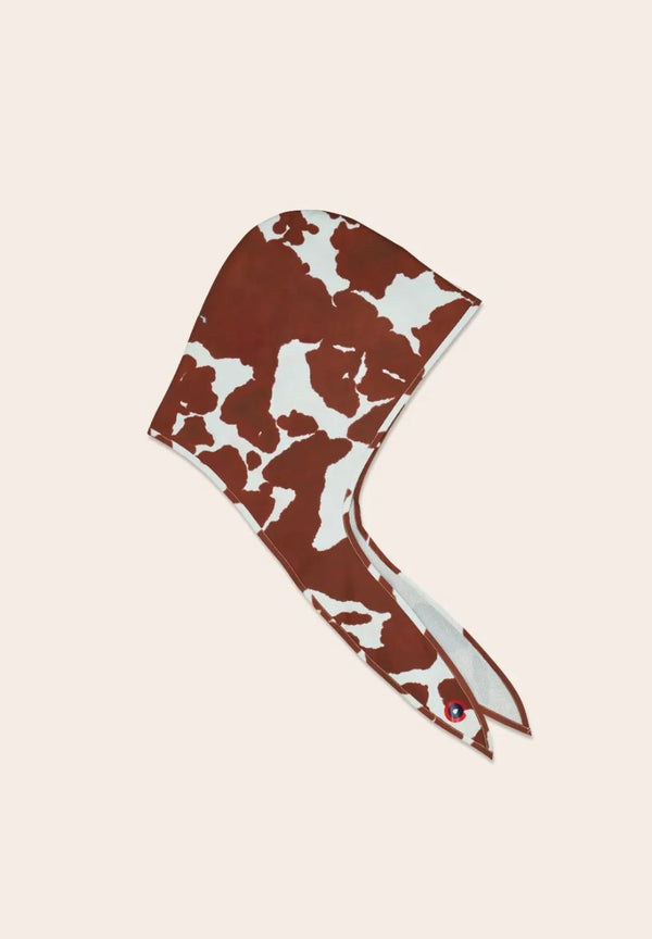 Couvre Chef Waterproof Headscarf Cow Print-Hats & Scarves- by Flotte- Verse Amsterdam