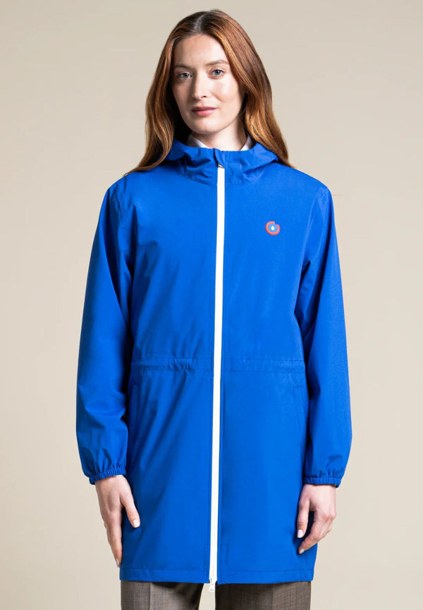 Amelot Rain Jacket Bleu Klein-Coats & Jackets- by Flotte- Verse Amsterdam