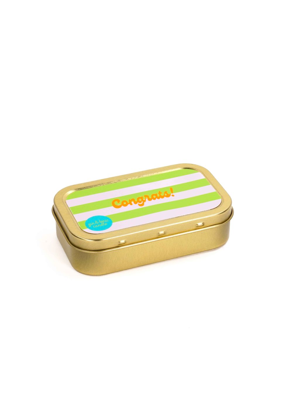Congrats Gin & Tonic Tin Candle-Candles- by To : From- Verse Amsterdam