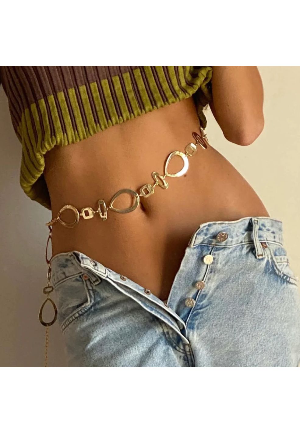 Classy Girls Necklace/Belt Gold