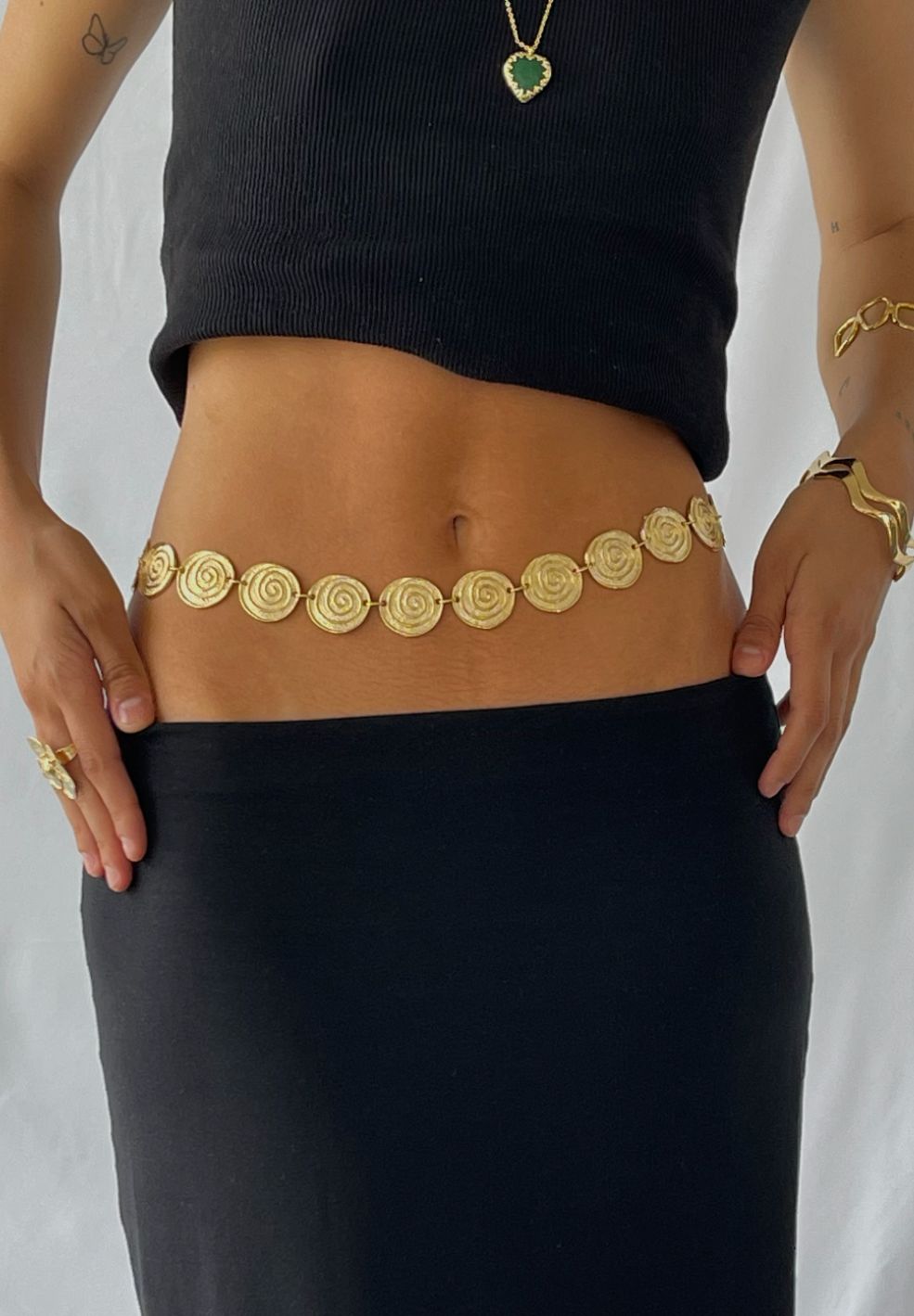 Twisted Girl Necklace/Belt Gold