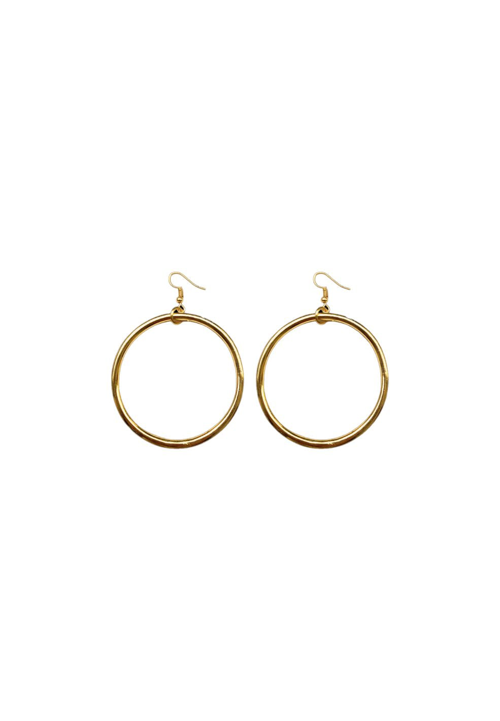Saloon Gold Ring Earrings