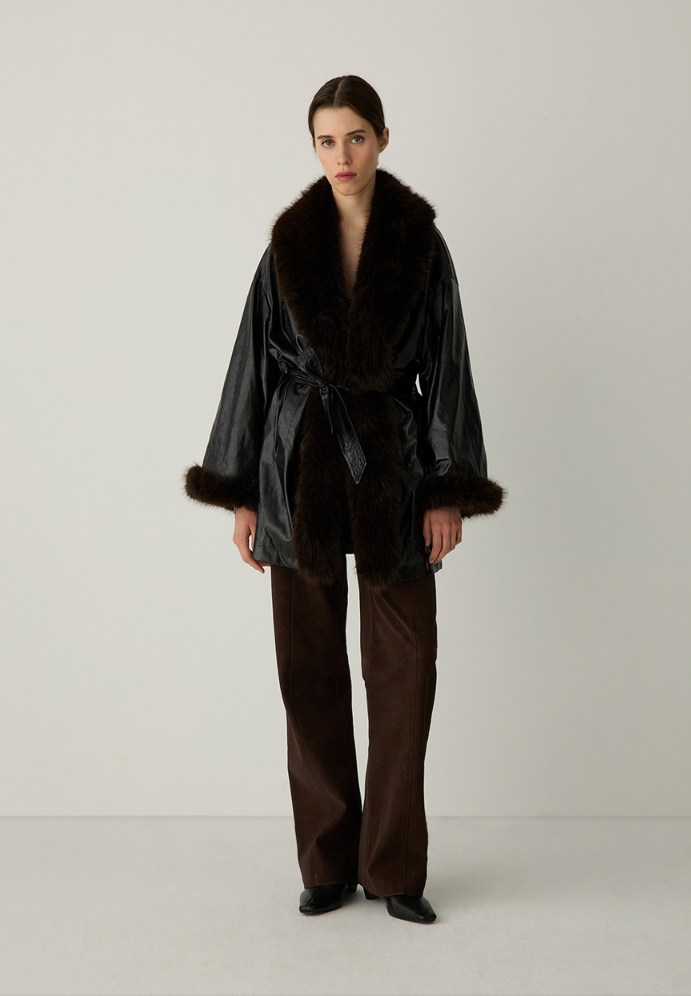 Oriane Black Short Coat
