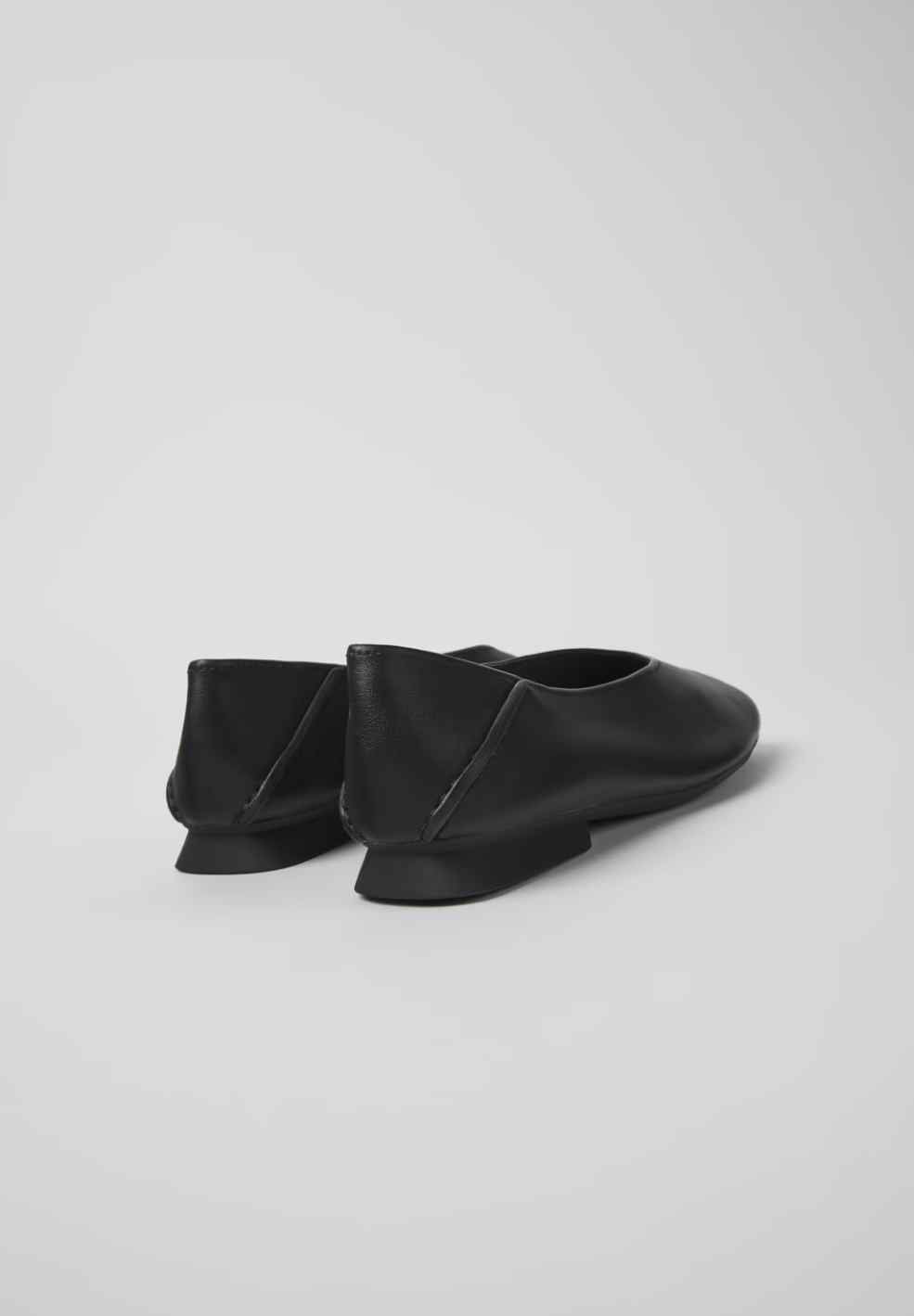 Casi Myra Black Leather Ballerina-Shoes- by Camper- Verse Amsterdam