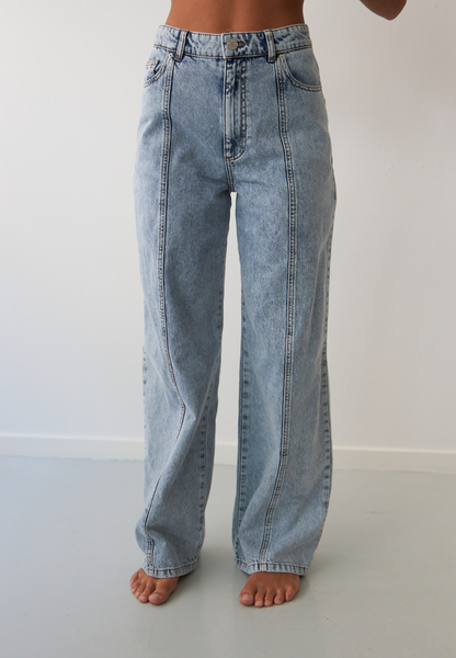パンツ JOSE MOON WIDE DENIM PANTS with PEARL 34 JOSE MOON WIDE DENIM PANTS with PEARL 34