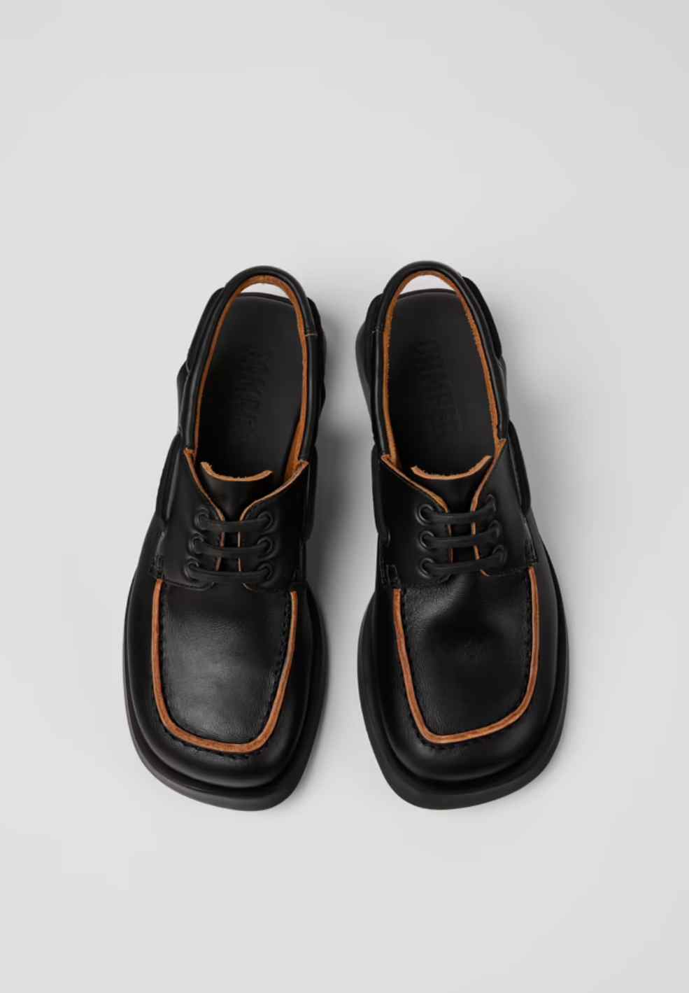 Dana Black Leather Sandal Mocassin-Shoes- by Camper- Verse Amsterdam