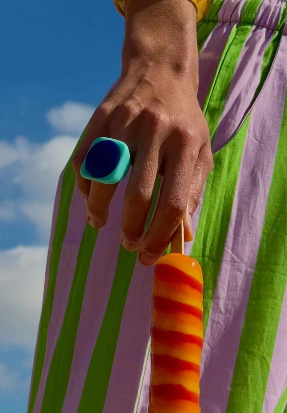 Melon Boom Blue Ring-Jewellery- by Susmie's- Verse Amsterdam