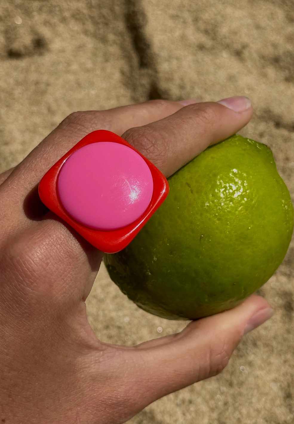Melon Boom Pink Ring-Jewellery- by Susmie's- Verse Amsterdam