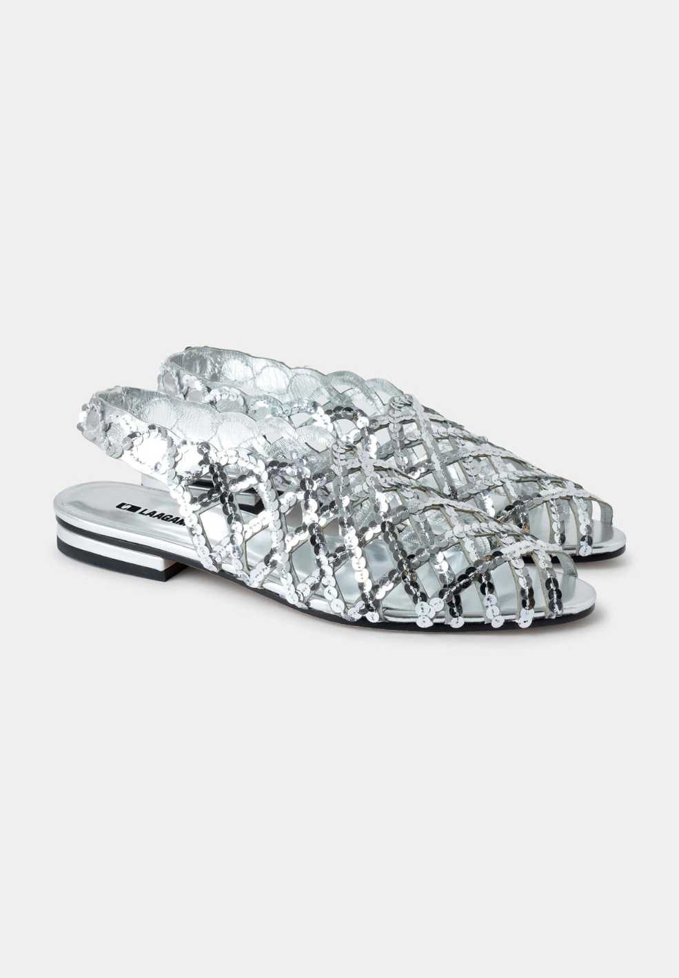 Lani Cut Out Silver Sandals