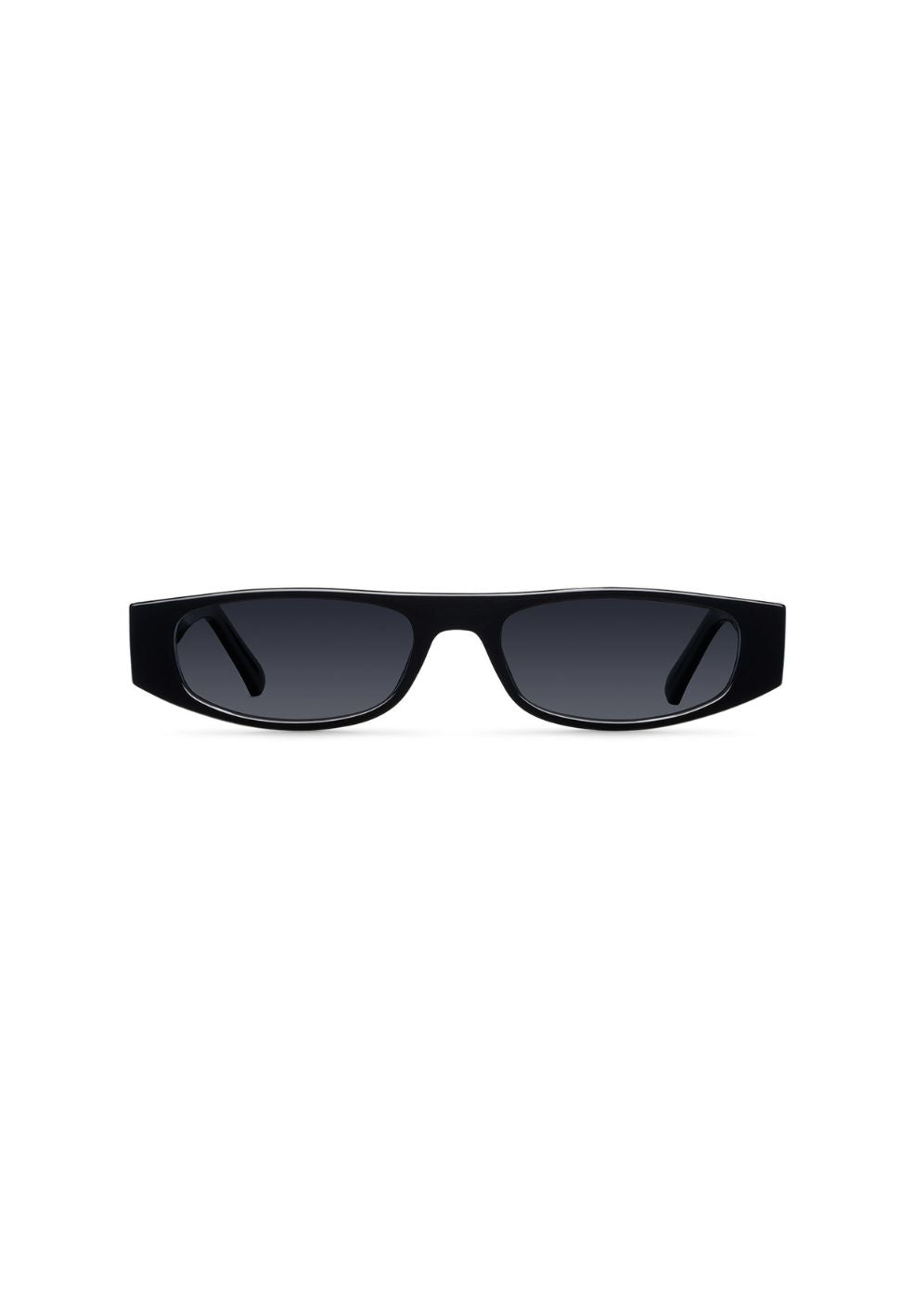 Ife All Black Carbon Skinny Sunglasses
