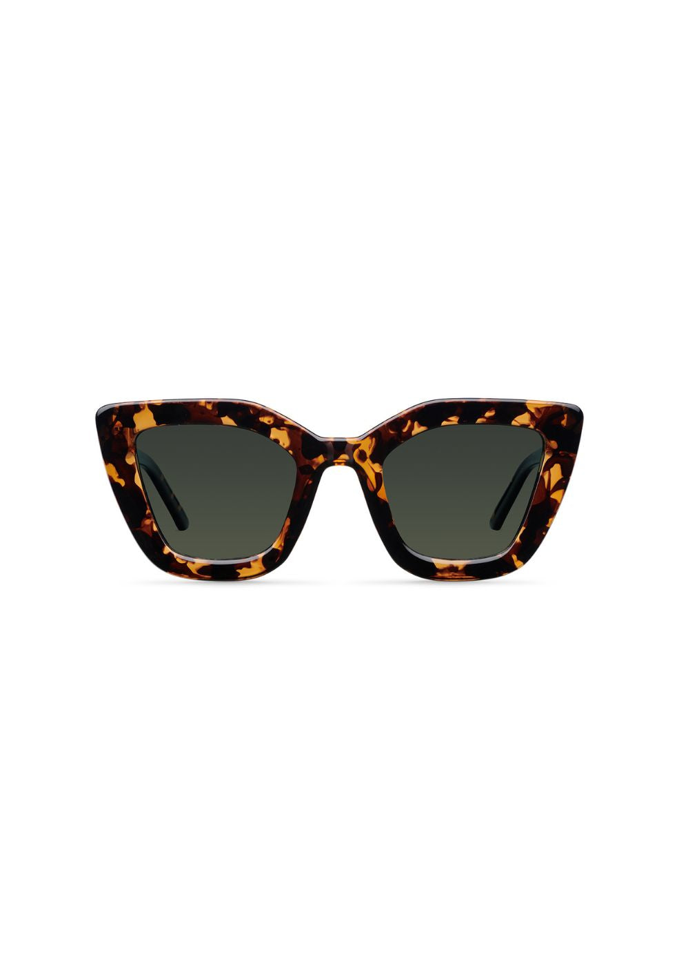 Azalee Tigris Olive Cat Eye Sunglasses