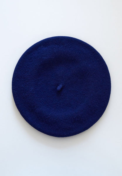 Wool Beret Deep Blue By AMT Shop Hats Online – Verse