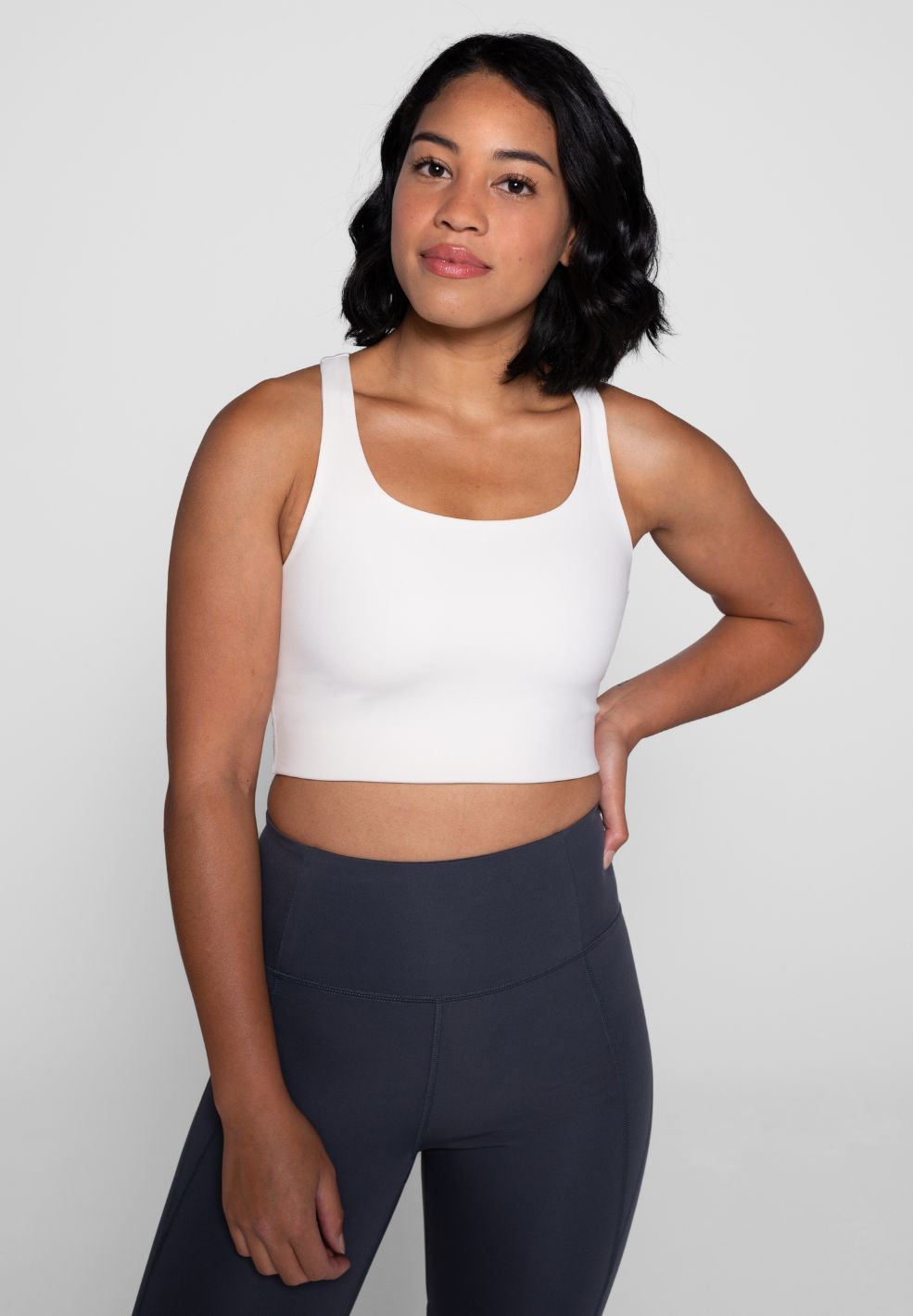 Paloma Bra Ivory-Sportswear- by Girlfriend Collective- Verse Amsterdam