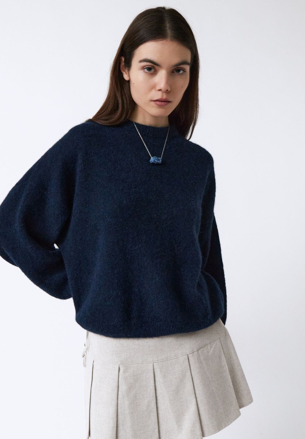 Galeta Mohair Knit Deep Blue