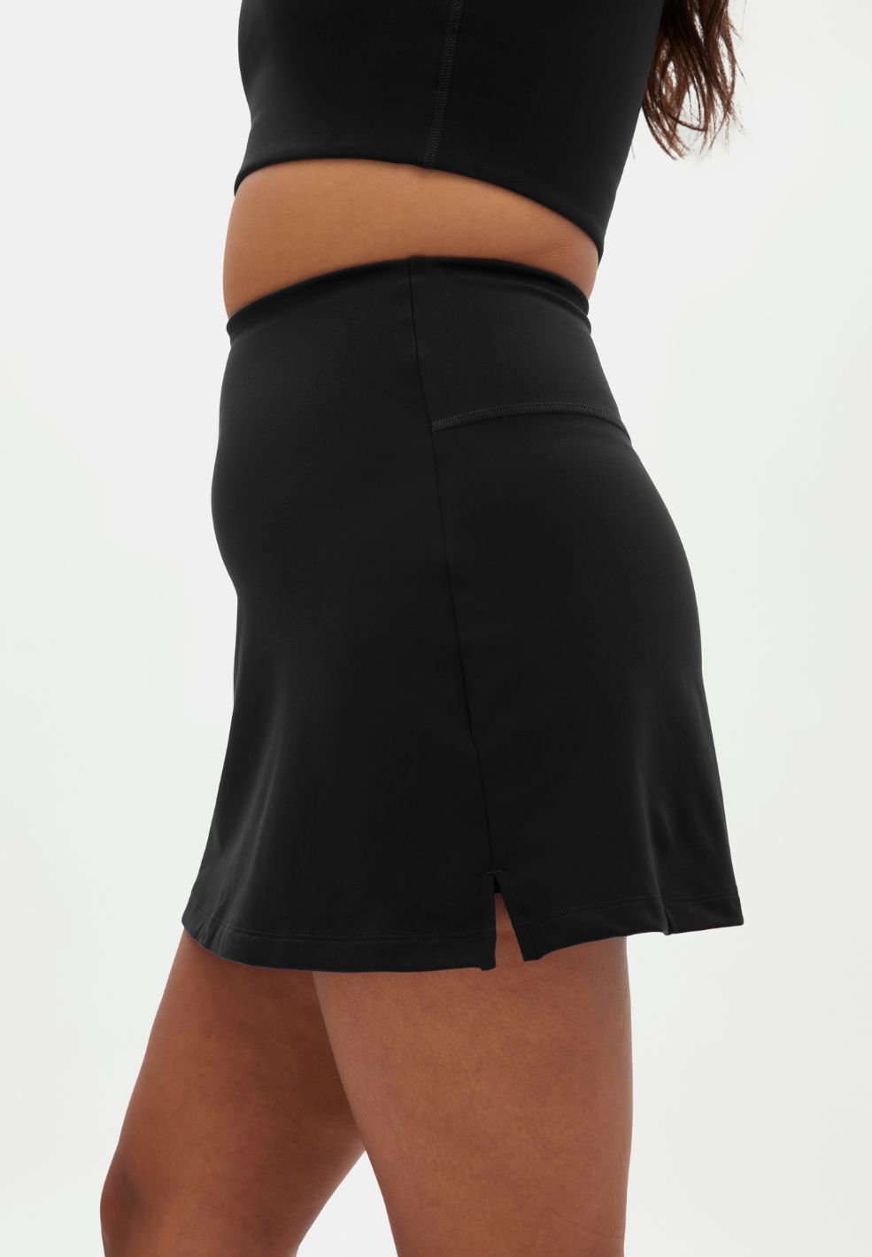 Skort High Rise Black-Sportswear- by Girlfriend Collective- Verse Amsterdam