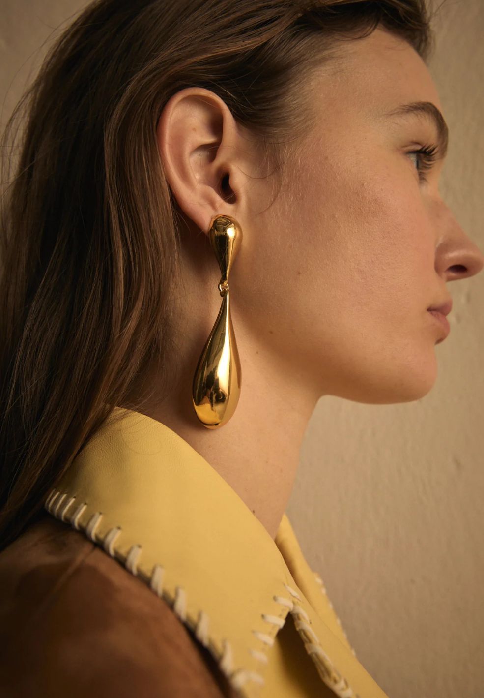 Dolomitas Earrings Gold-Jewellery- by Moncollier- Verse Amsterdam