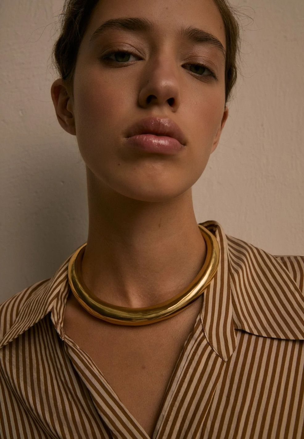 Lucina Choker Gold-Jewellery- by Moncollier- Verse Amsterdam