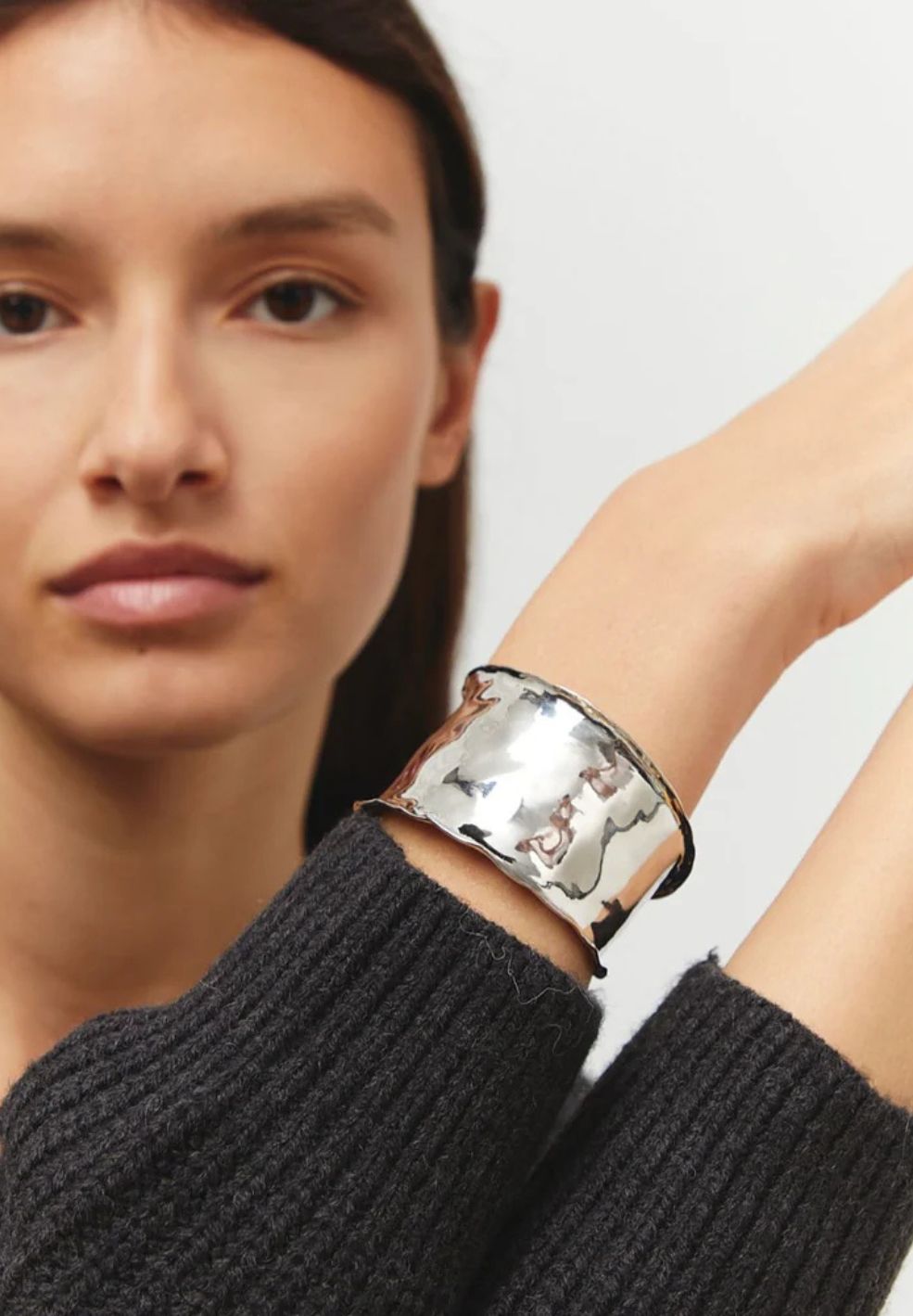 Nous Silver Chunky Bracelet-Jewellery- by Moncollier- Verse Amsterdam