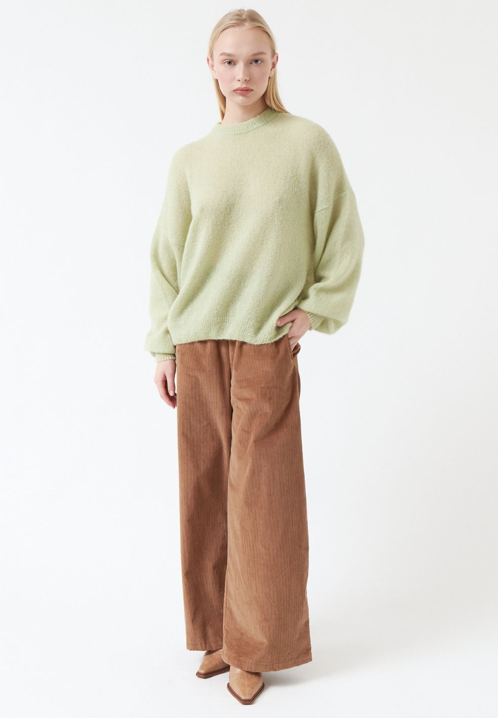 Galeta Round Neck Sweater Mint-Knitwear- by AMT- Verse Amsterdam