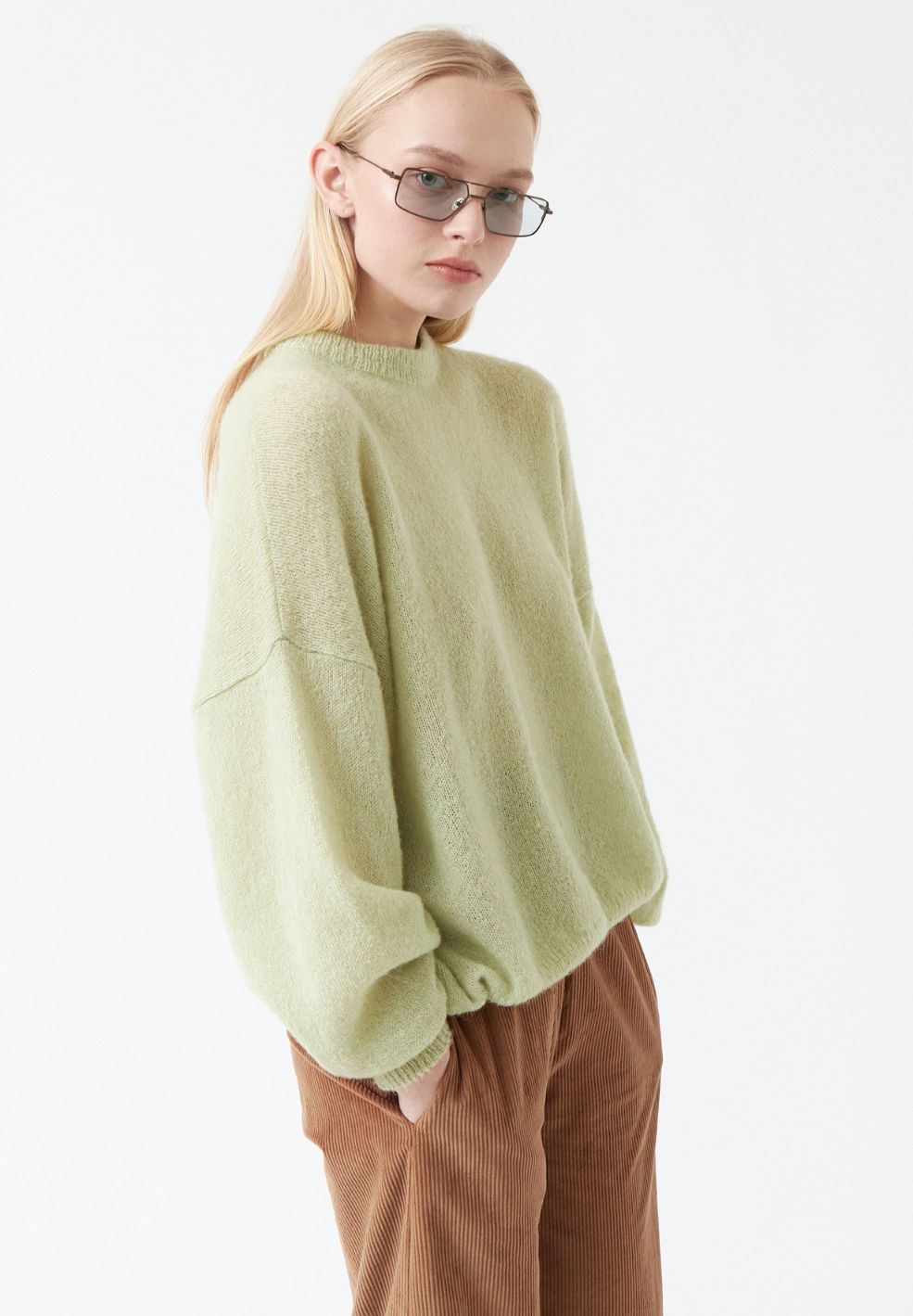 Galeta Round Neck Sweater Mint-Knitwear- by AMT- Verse Amsterdam