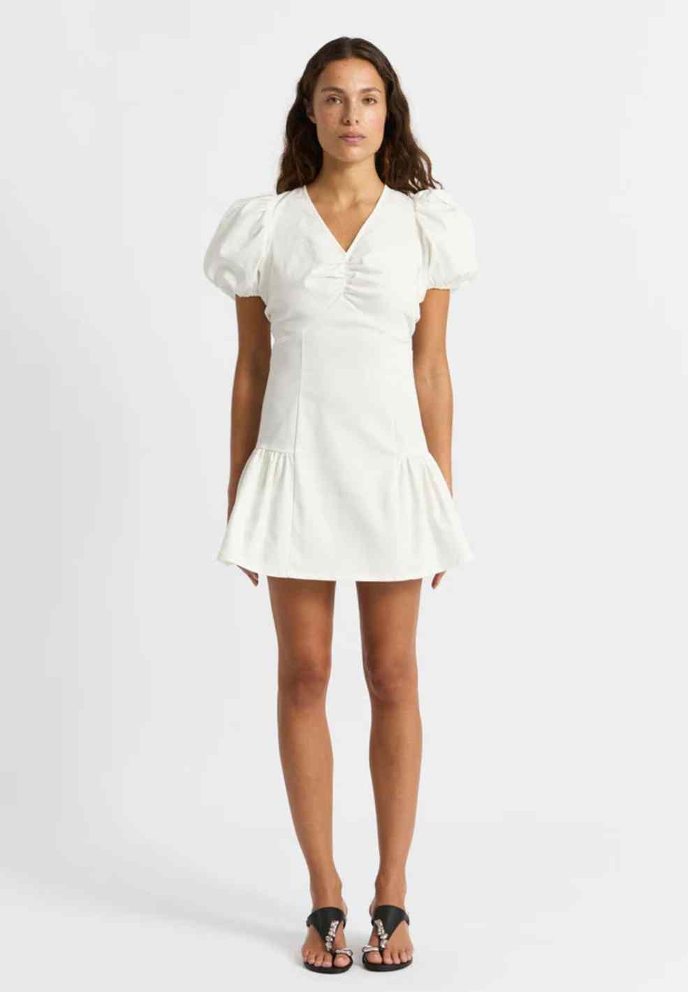 Millie Short Cut Out Dress White