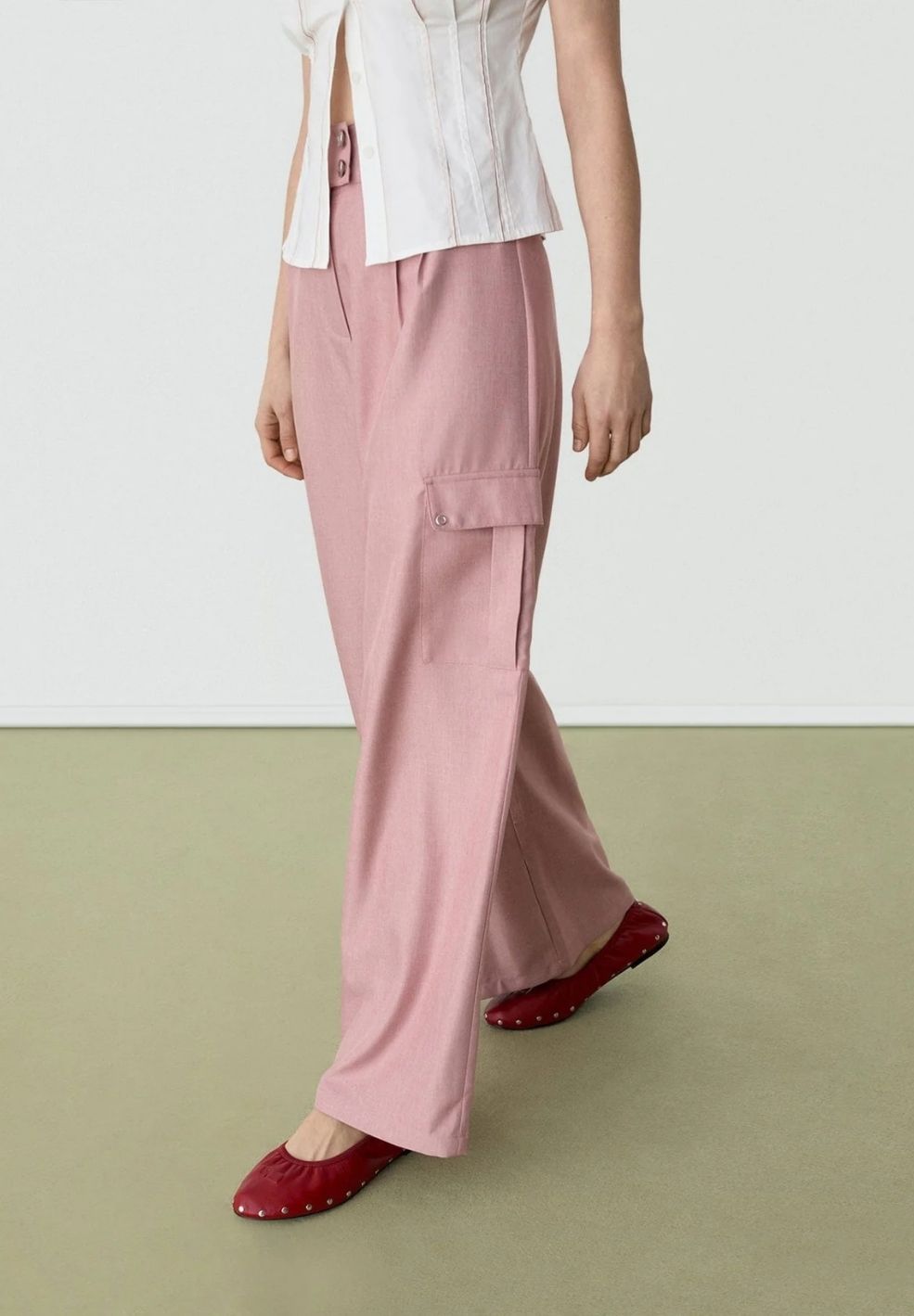 Tirsa Pink Cargo Pants