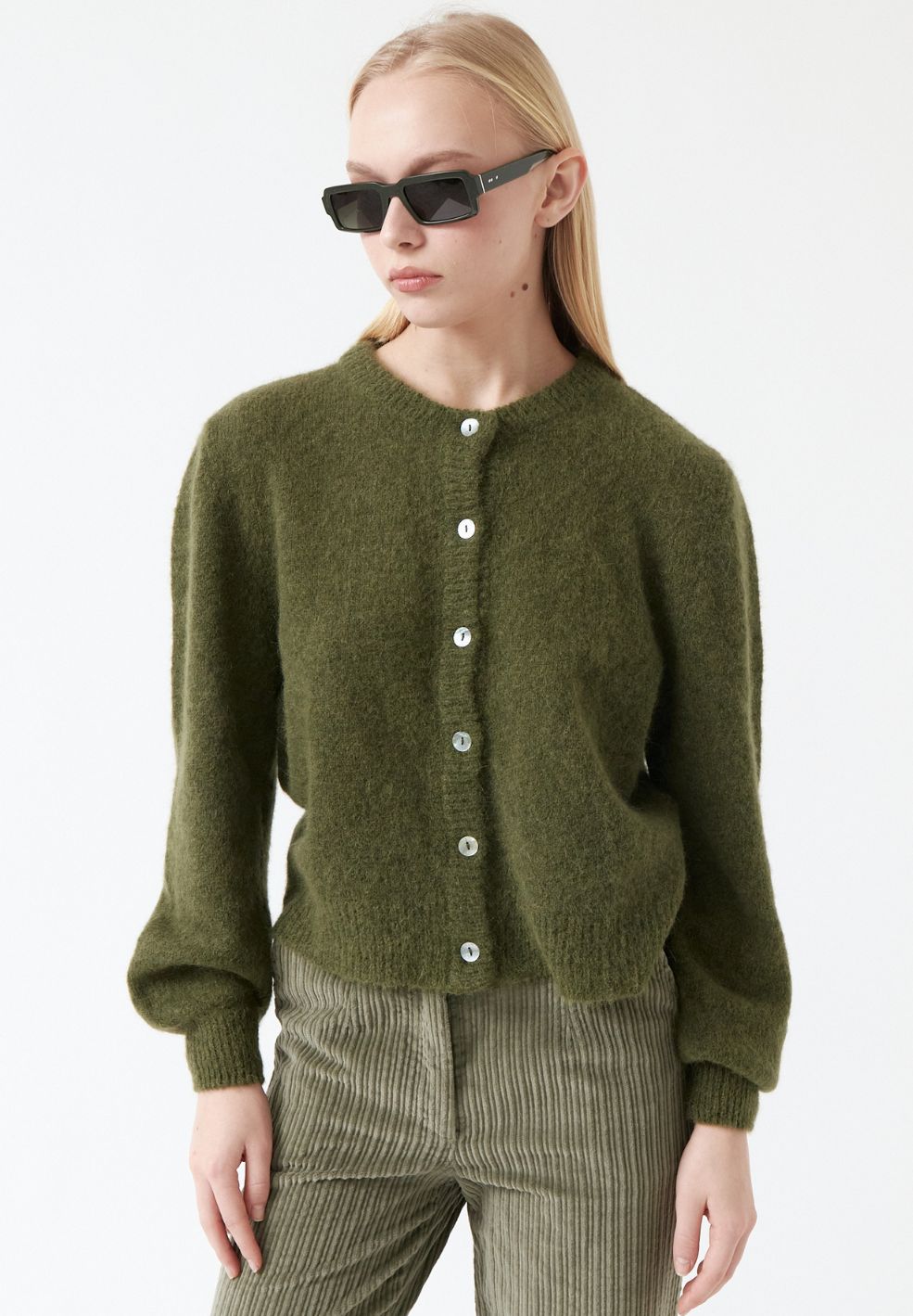 Galeta Cardigan Dark Green-Knitwear- by AMT- Verse Amsterdam
