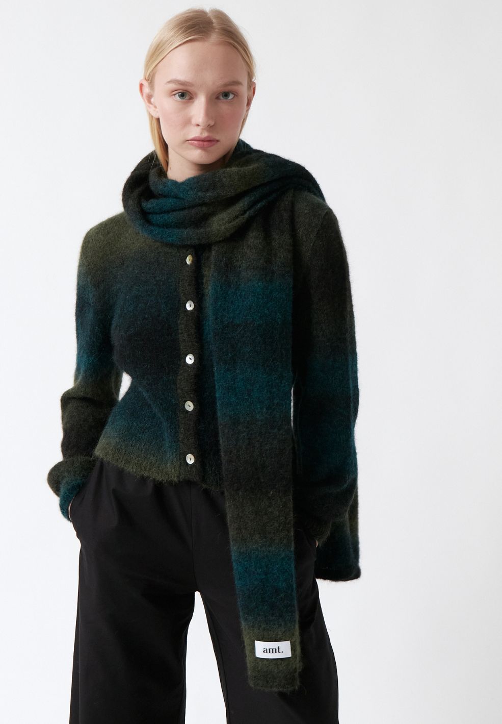 Jade Scarf Green Gradient