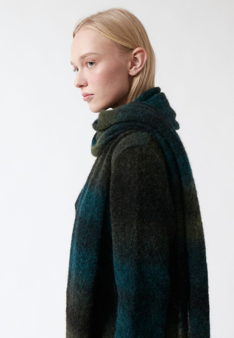 Jade Scarf Green Gradient-Hats & Scarves- by AMT- Verse Amsterdam