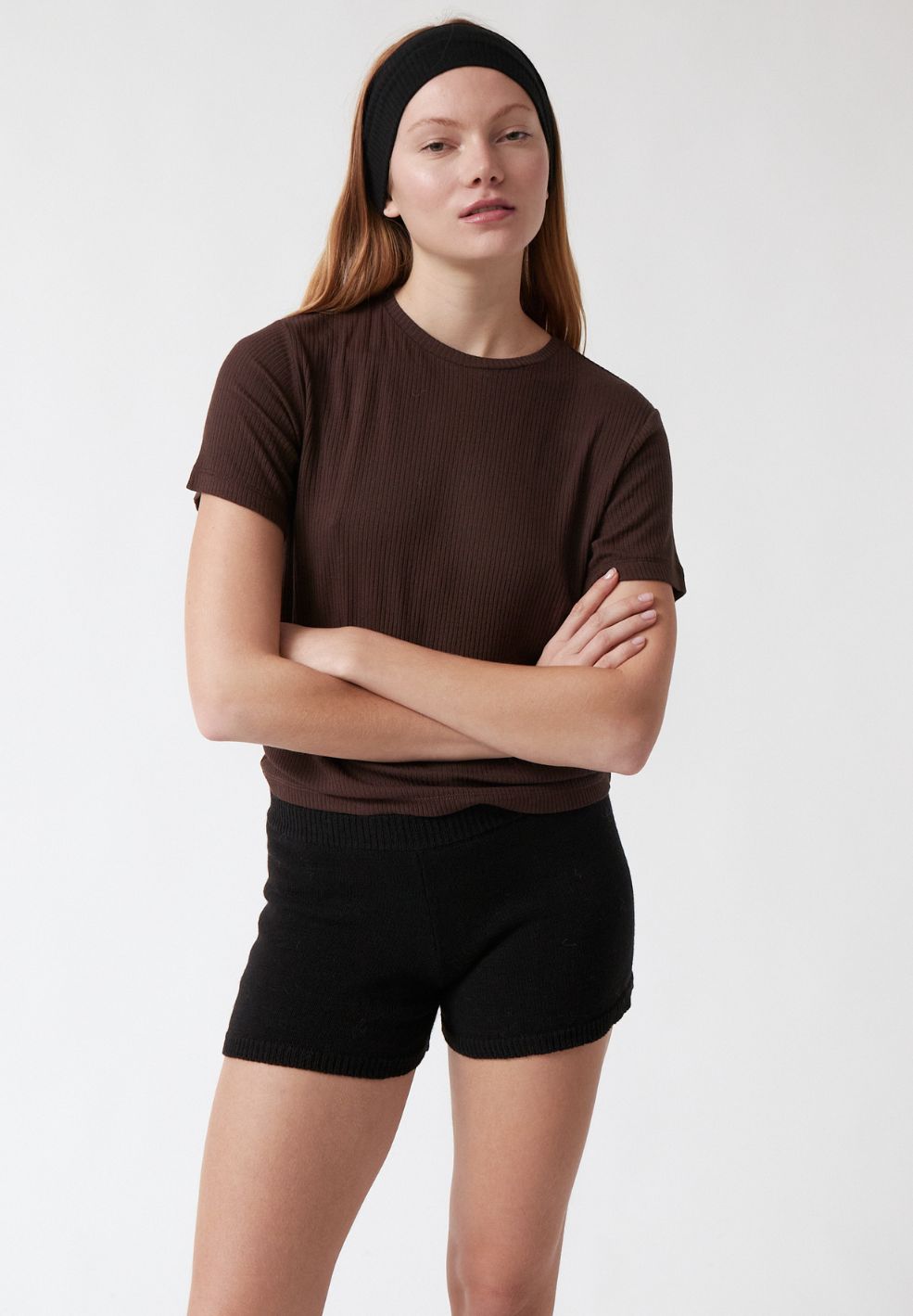 Lula T Shirt Brown-Tops- by AMT- Verse Amsterdam