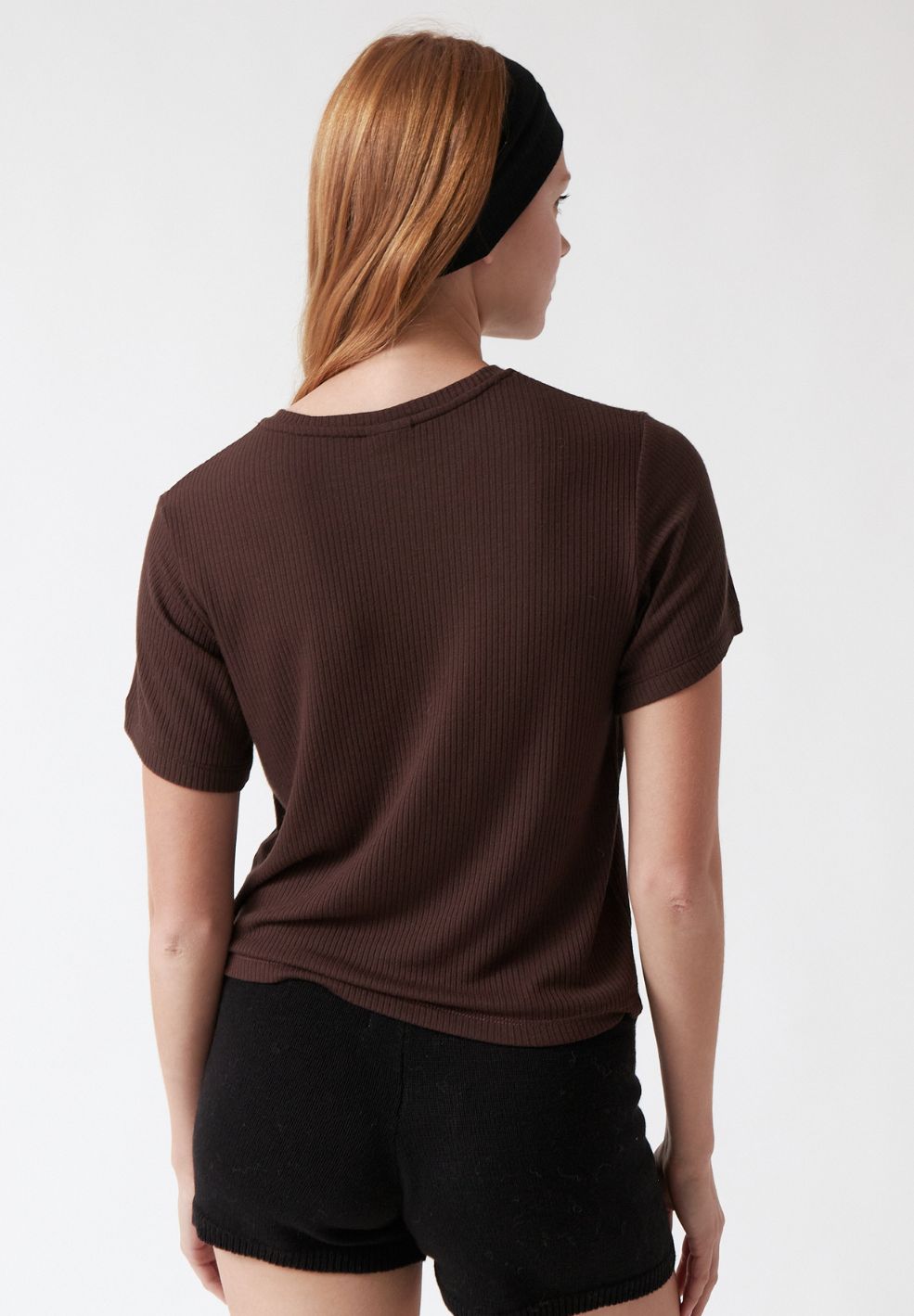 Lula T Shirt Brown-Tops- by AMT- Verse Amsterdam