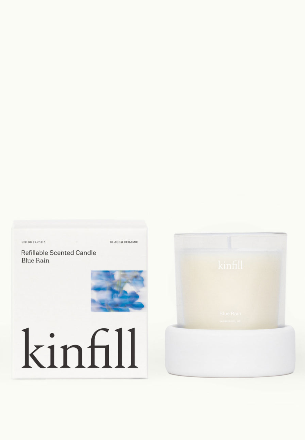 Scented Candle Blue Rain-Candles- by Kinfill- Verse Amsterdam