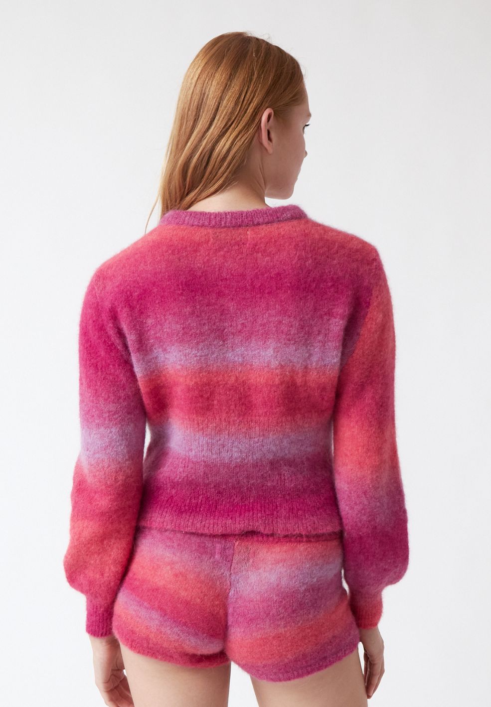 Jade Cardigan Pink Gradient