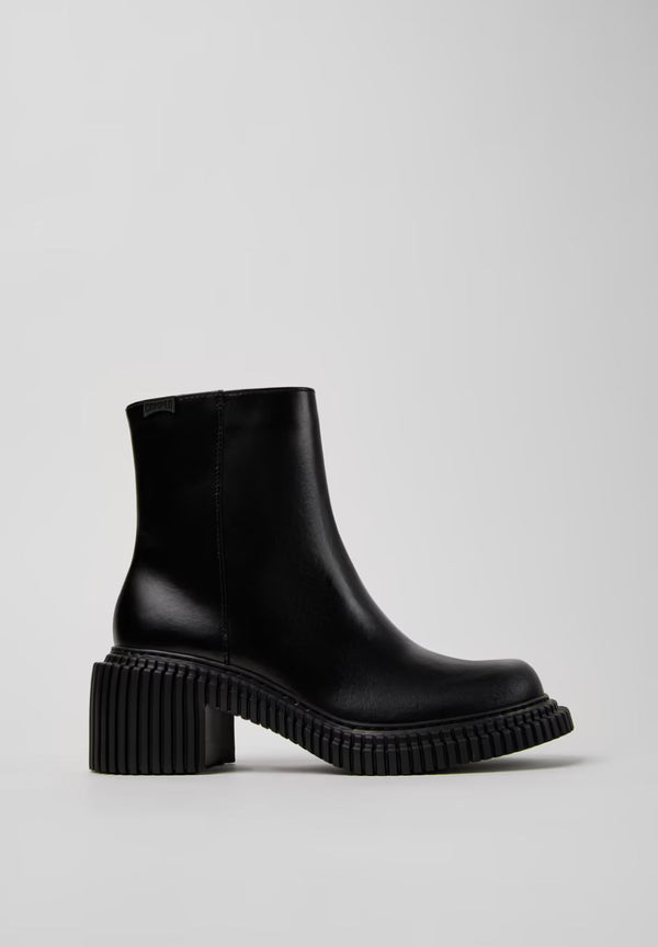 Pix London Mid Boot Black Leather
