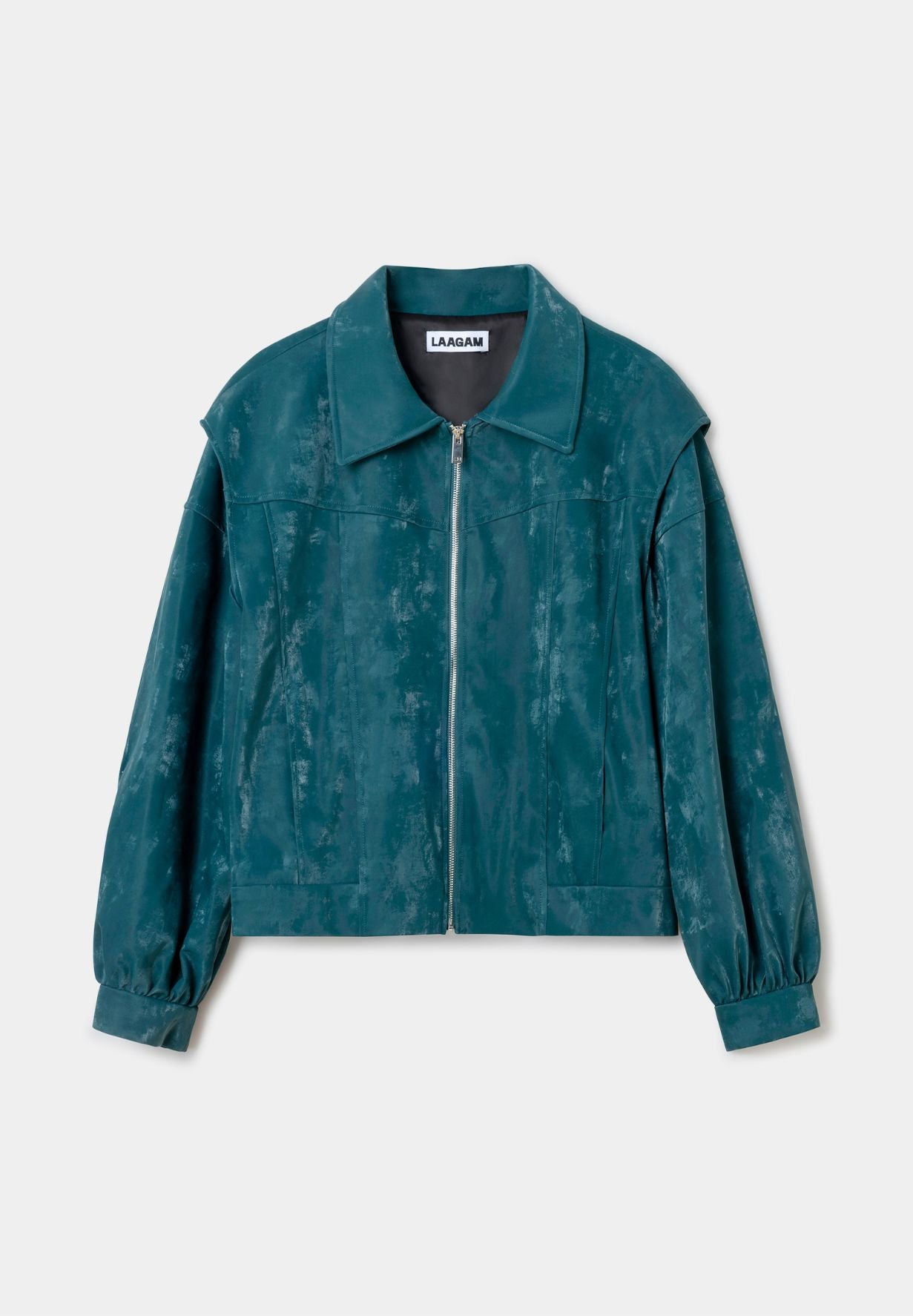 Cupido Teal Jacket-Coats & Jackets- by Laagam- Verse Amsterdam
