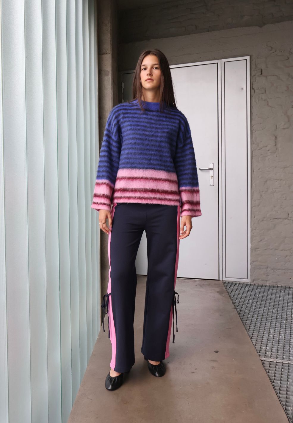 Fuzzy Sweater Bambi ( Blue / Pink)