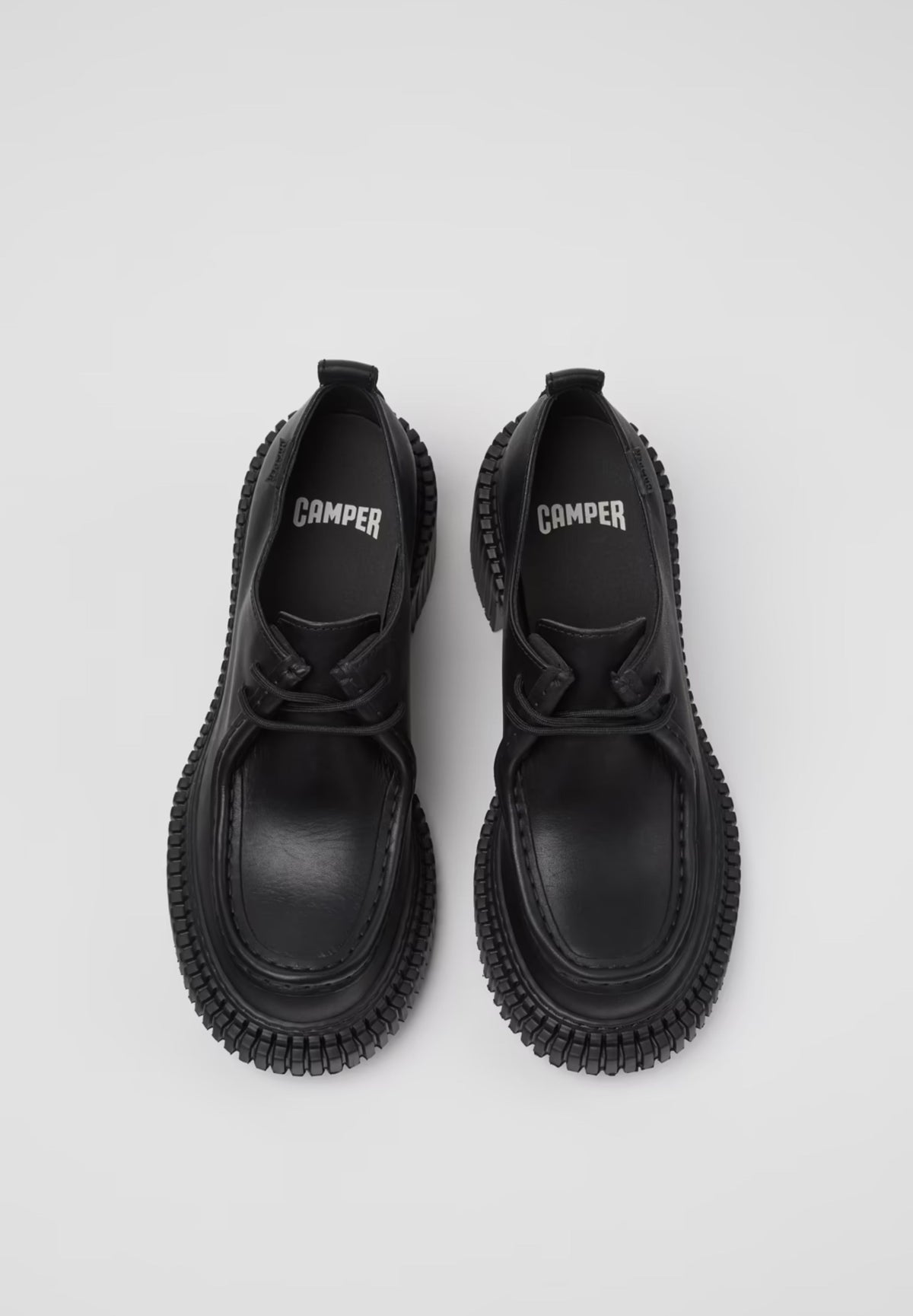 Pix London Black Heeled Loafers