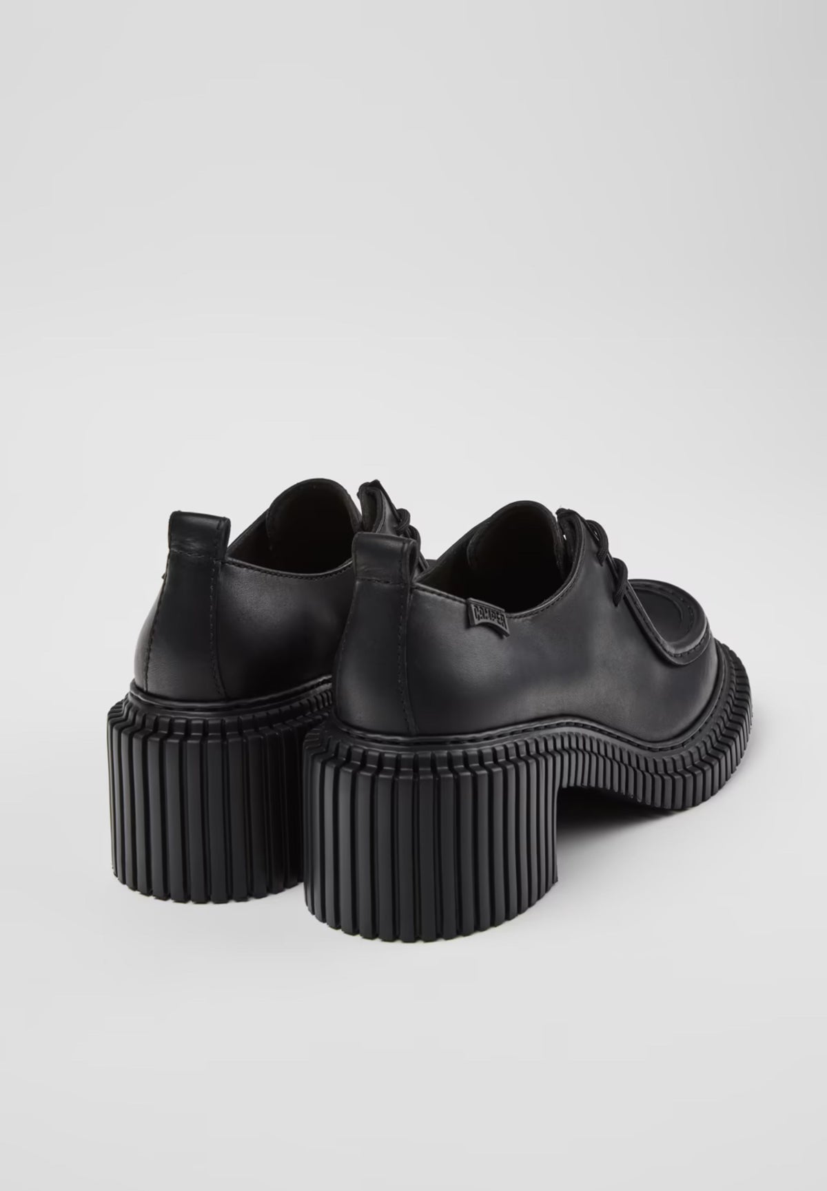 Pix London Black Heeled Loafers