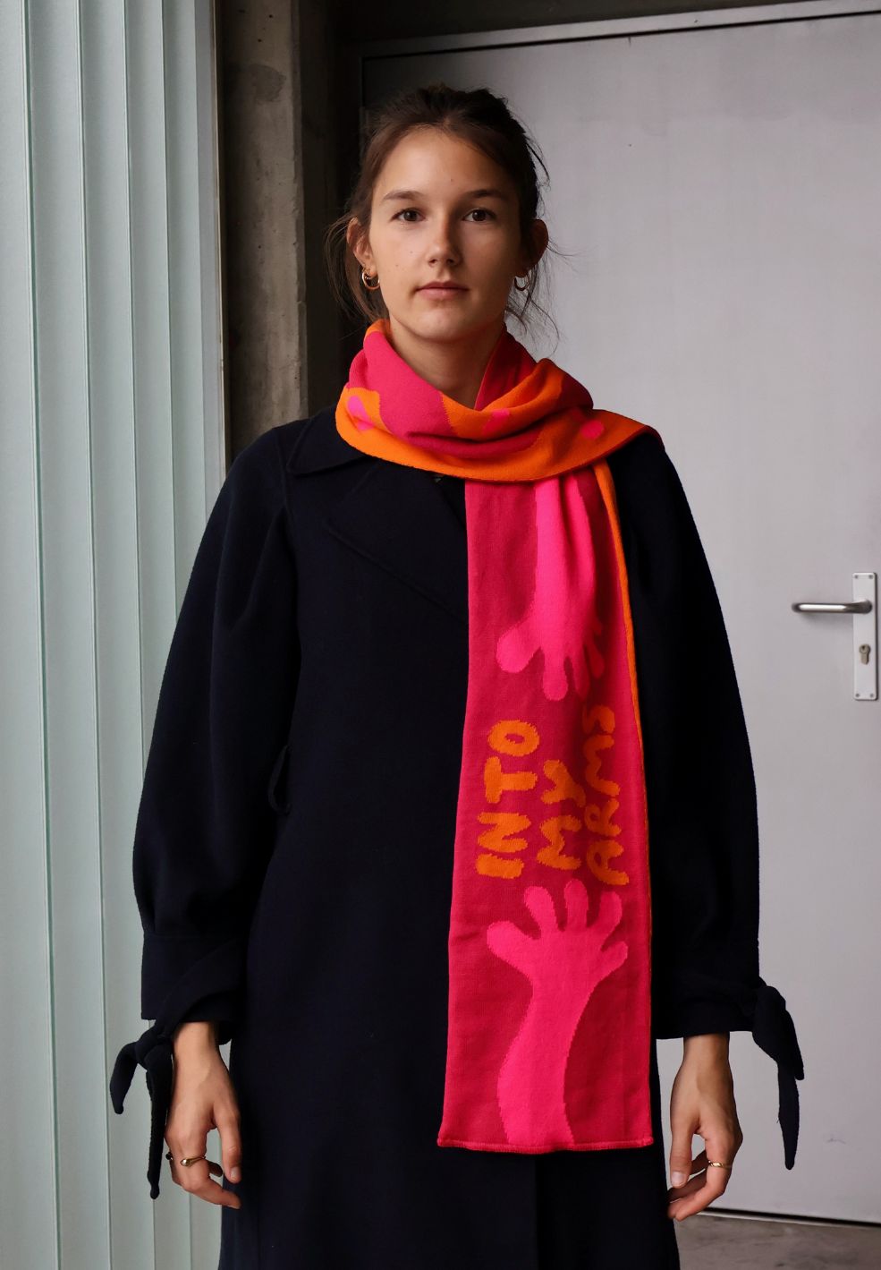 Twin Suns Scarf Large-Hats & Scarves- by Figurati- Verse Amsterdam