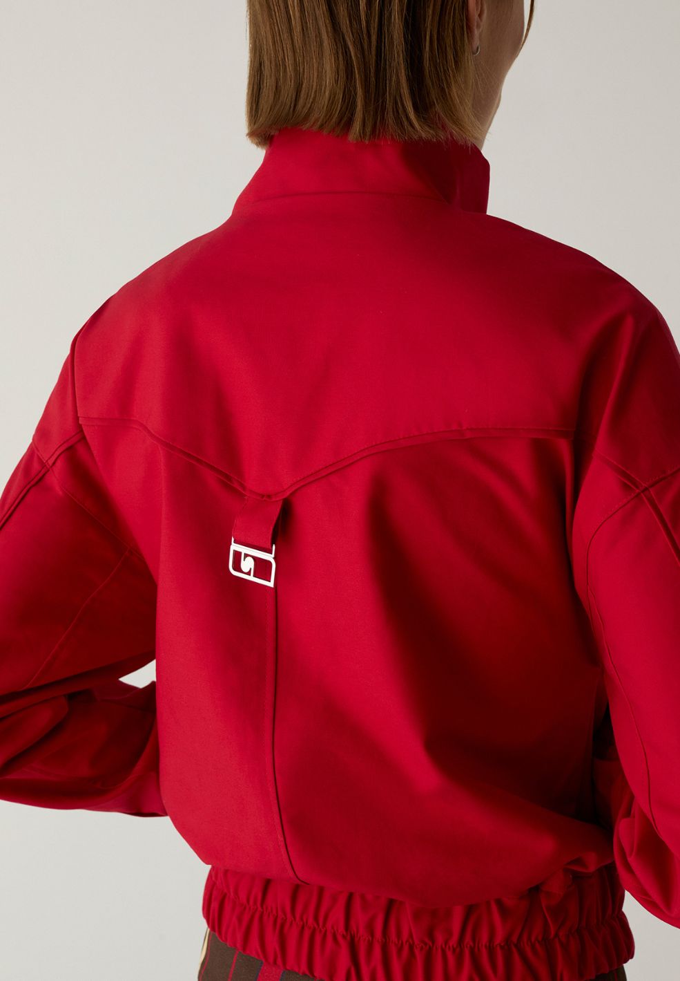Sylvie Red Bomber Jacket