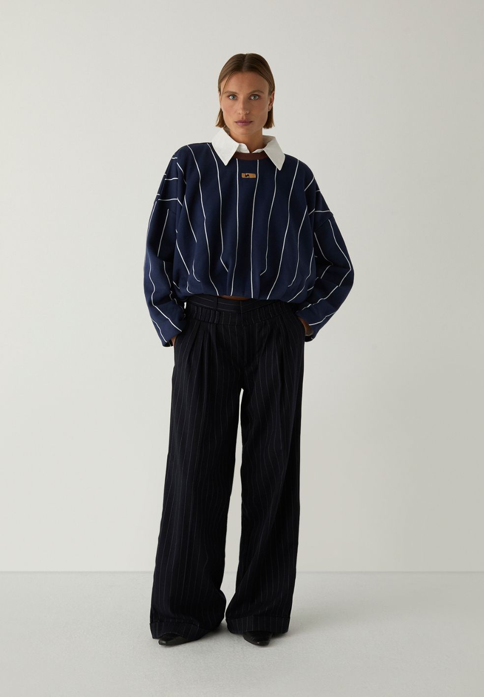 Kelly Sweatshirt Navy Stripes