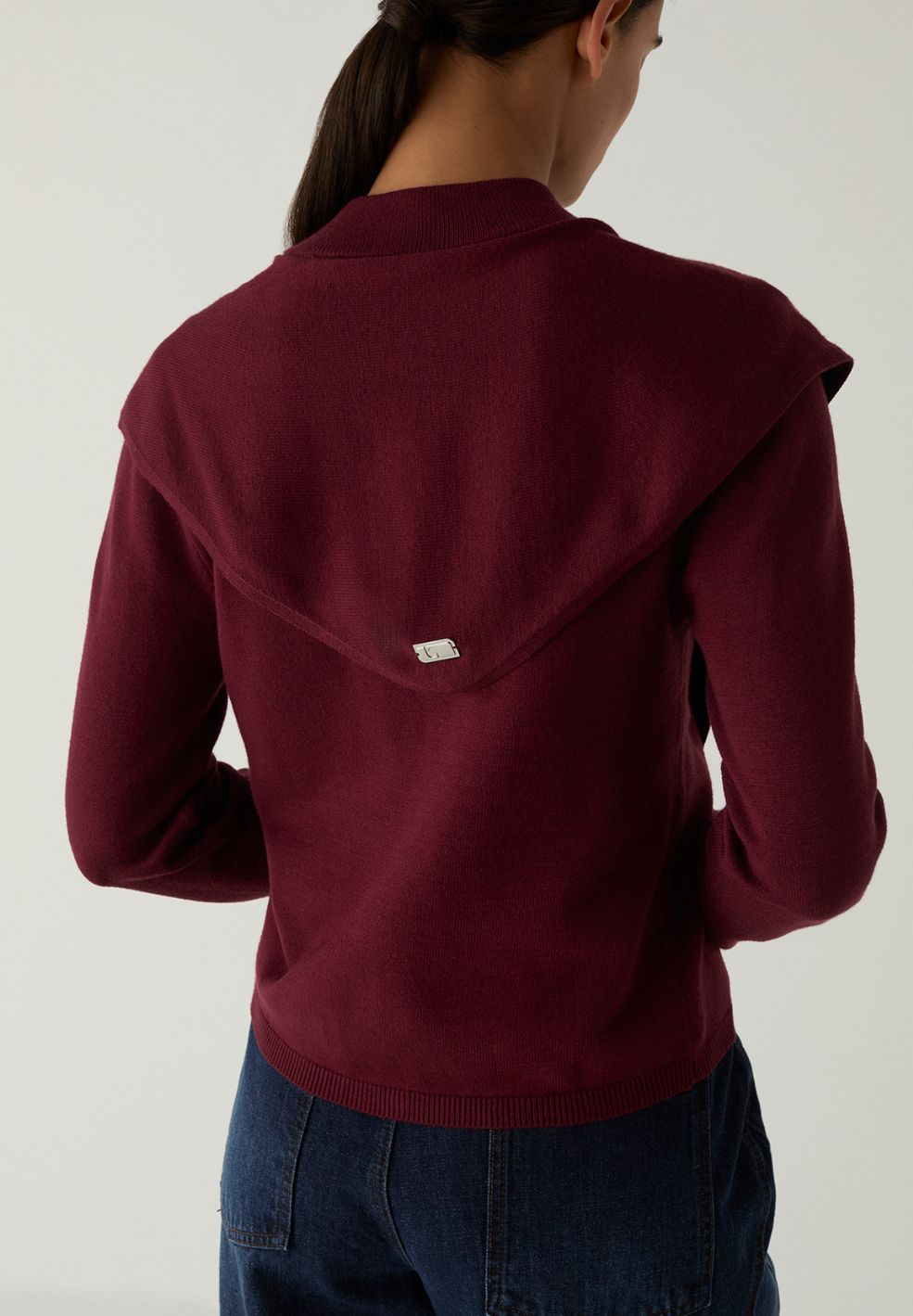 Frida Plum Zipper Knit