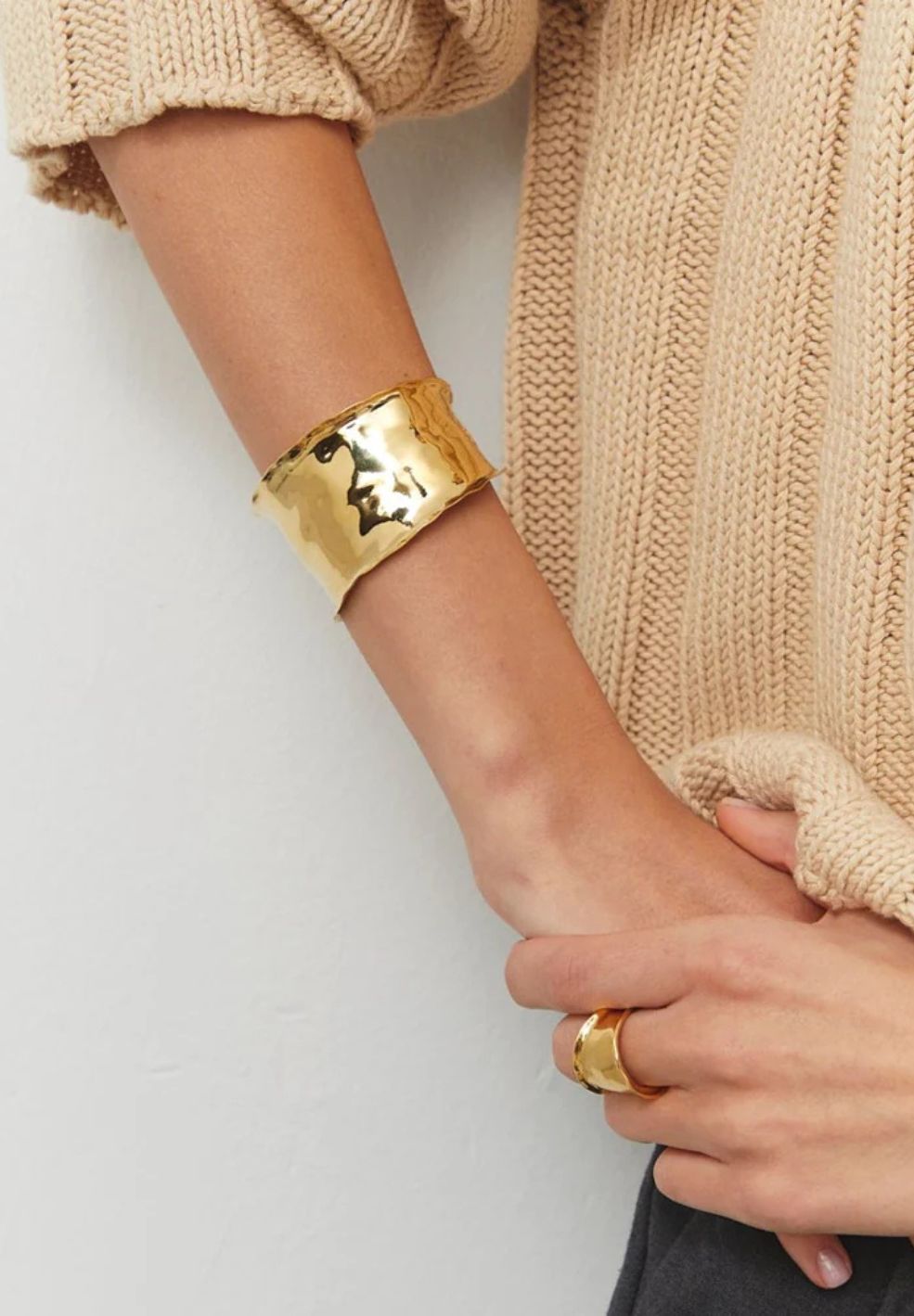 Nous Gold Chunky Bracelet-Jewellery- by Moncollier- Verse Amsterdam