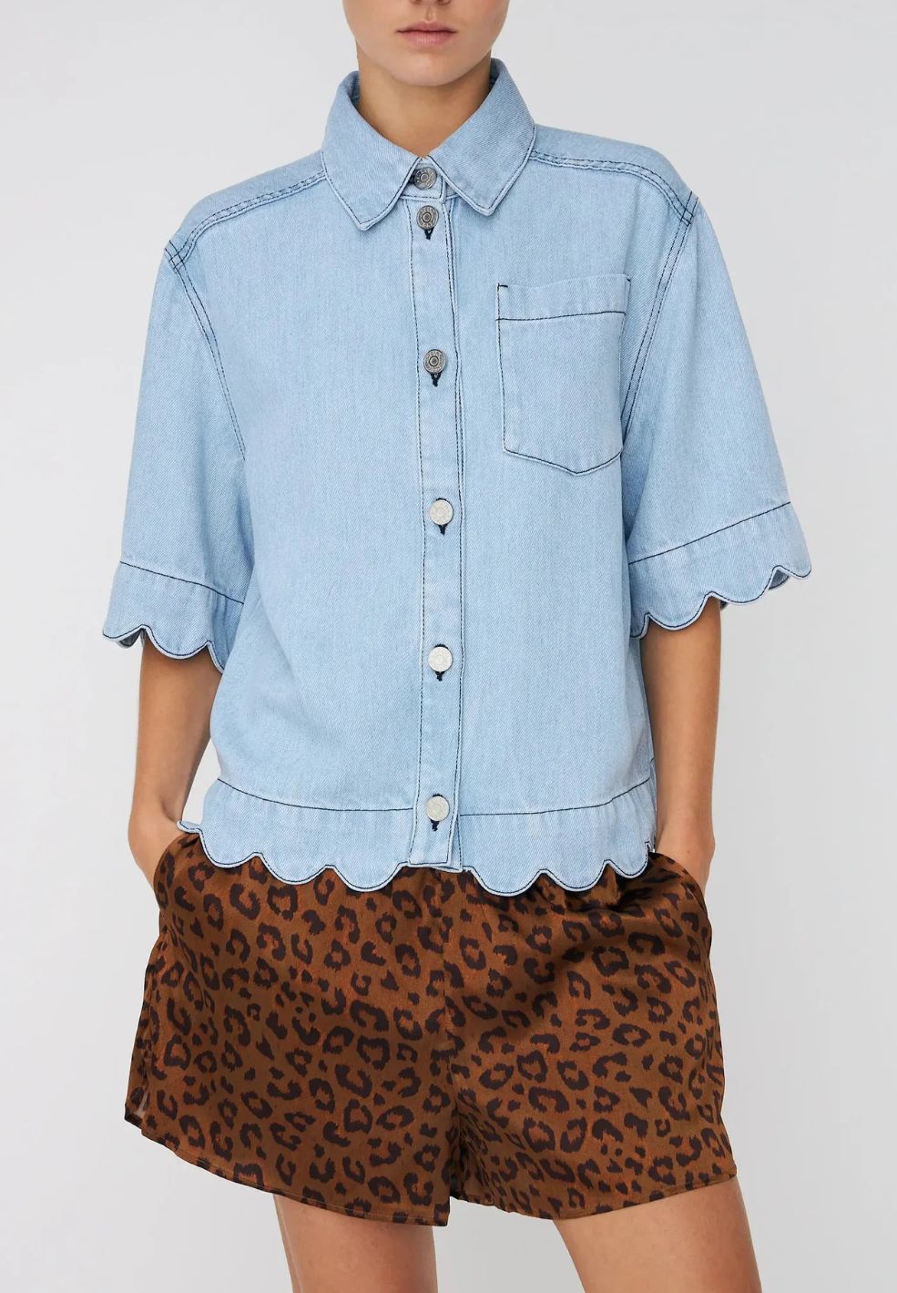Soft Denim Shirt Light Blue