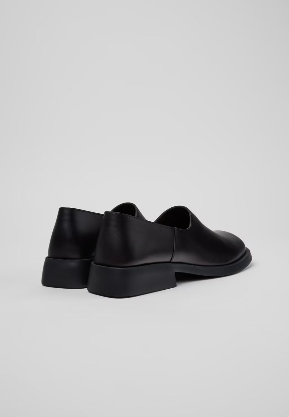 Donna Black Leather Mocassins
