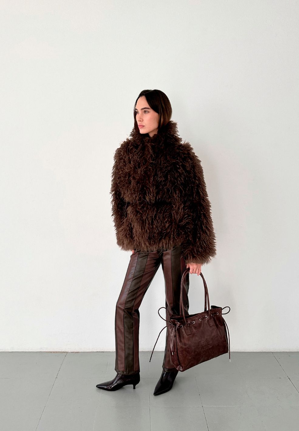 Zoya Shearling Reversible Coat