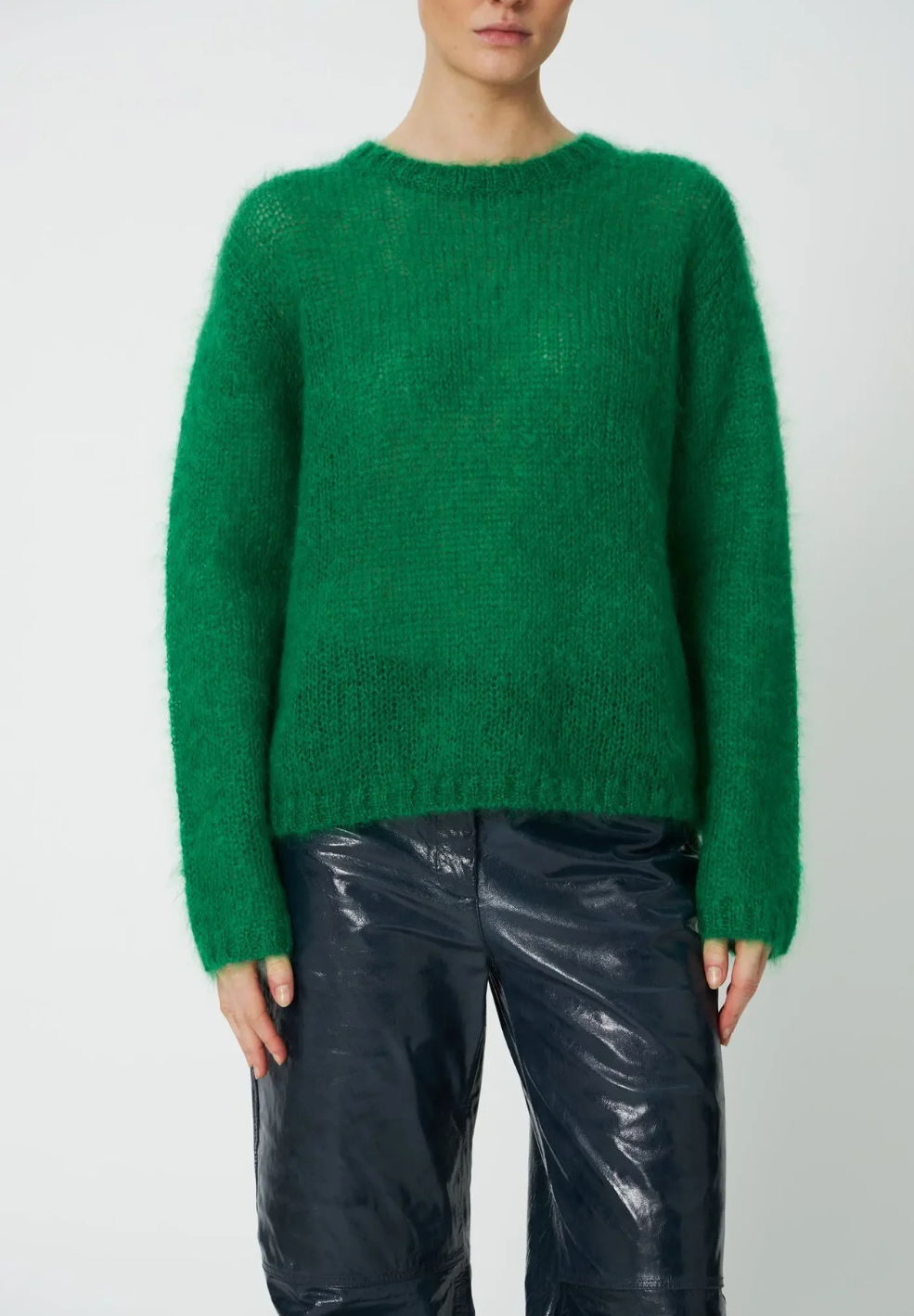 Luxury Mohair Sweater Green Flash
