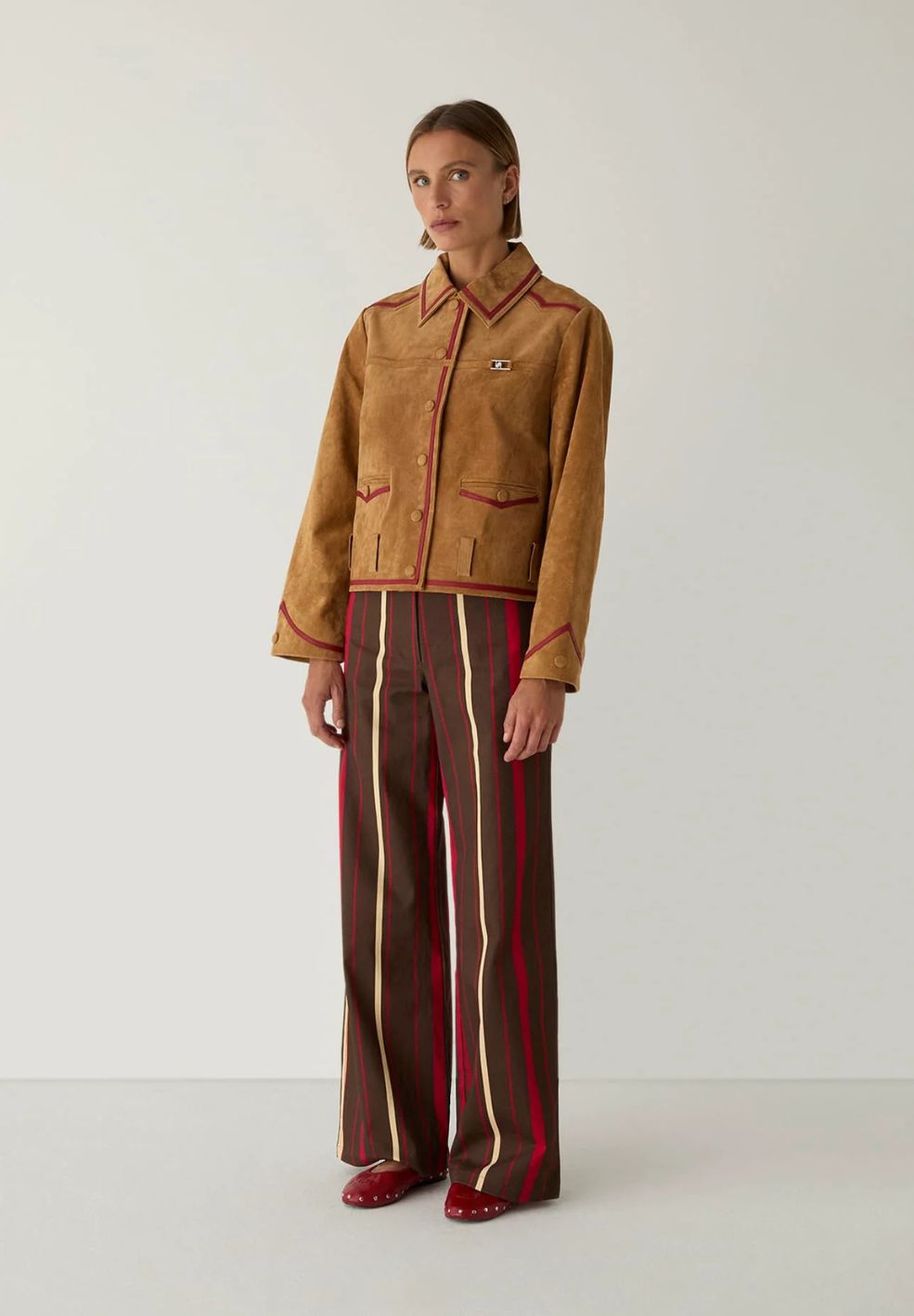 Aveline Real Suede Camel Jacket
